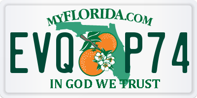 FL license plate EVQP74