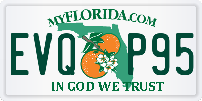 FL license plate EVQP95