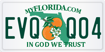 FL license plate EVQQ04