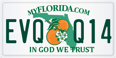 FL license plate EVQQ14