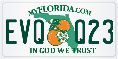 FL license plate EVQQ23
