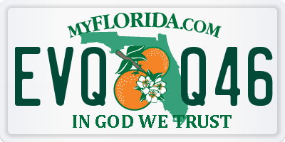 FL license plate EVQQ46