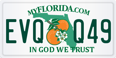 FL license plate EVQQ49