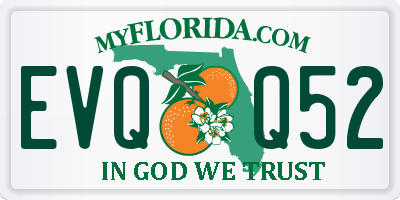 FL license plate EVQQ52