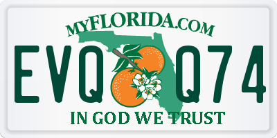 FL license plate EVQQ74