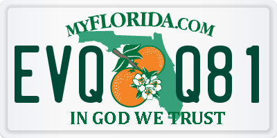 FL license plate EVQQ81