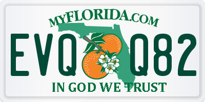 FL license plate EVQQ82