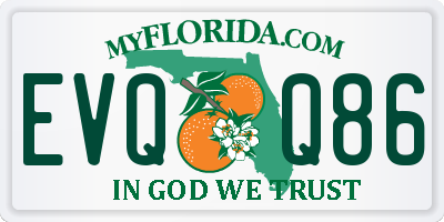 FL license plate EVQQ86