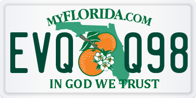 FL license plate EVQQ98