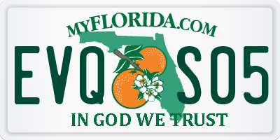 FL license plate EVQS05