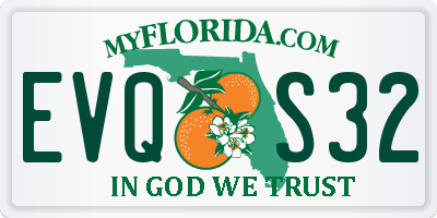 FL license plate EVQS32