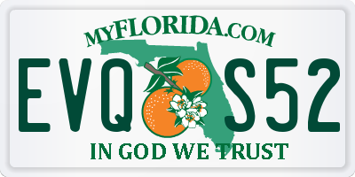 FL license plate EVQS52