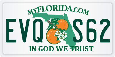 FL license plate EVQS62