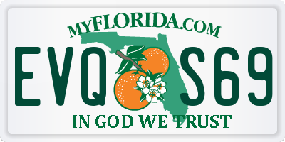 FL license plate EVQS69