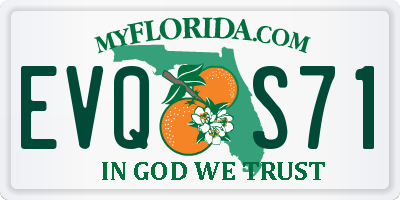 FL license plate EVQS71