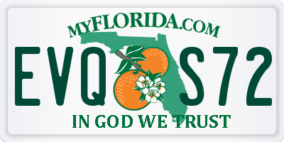 FL license plate EVQS72