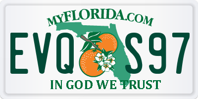 FL license plate EVQS97