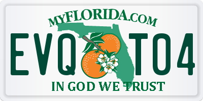 FL license plate EVQT04