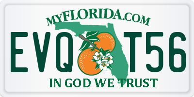 FL license plate EVQT56