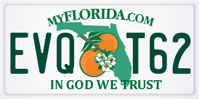 FL license plate EVQT62