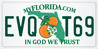 FL license plate EVQT69