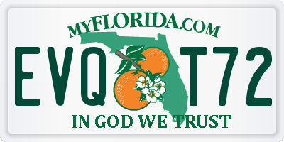 FL license plate EVQT72