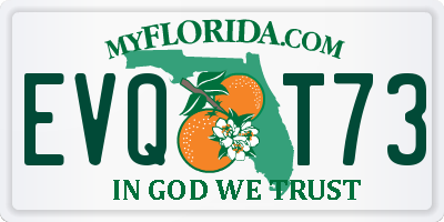 FL license plate EVQT73