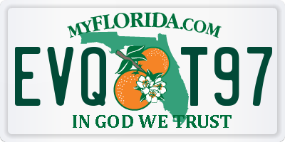 FL license plate EVQT97