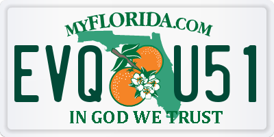 FL license plate EVQU51