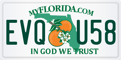 FL license plate EVQU58