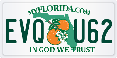 FL license plate EVQU62