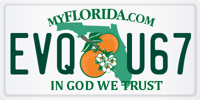 FL license plate EVQU67