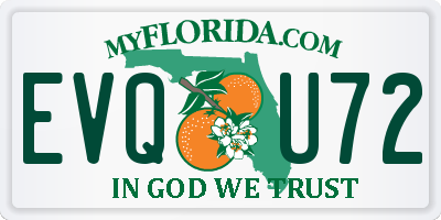 FL license plate EVQU72