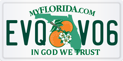 FL license plate EVQV06
