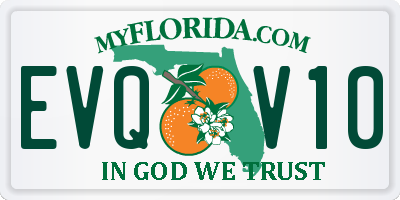 FL license plate EVQV10