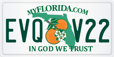 FL license plate EVQV22