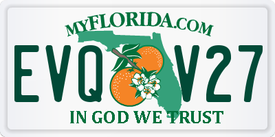 FL license plate EVQV27
