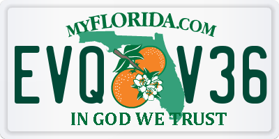 FL license plate EVQV36