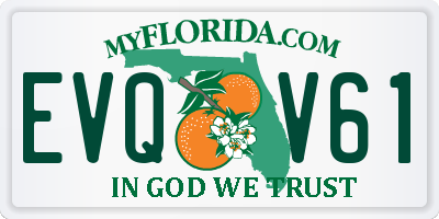 FL license plate EVQV61