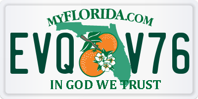 FL license plate EVQV76