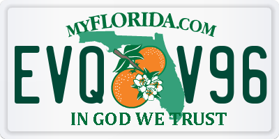 FL license plate EVQV96