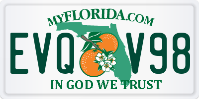 FL license plate EVQV98