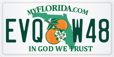 FL license plate EVQW48