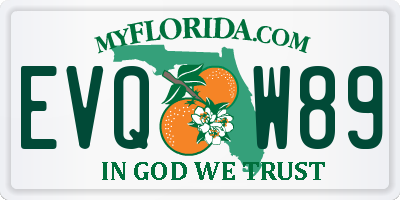 FL license plate EVQW89