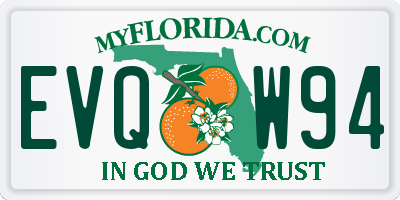 FL license plate EVQW94