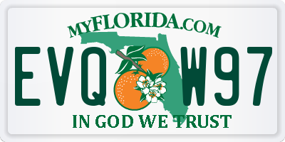 FL license plate EVQW97