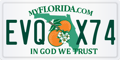 FL license plate EVQX74