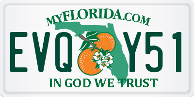 FL license plate EVQY51