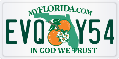 FL license plate EVQY54
