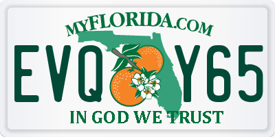FL license plate EVQY65